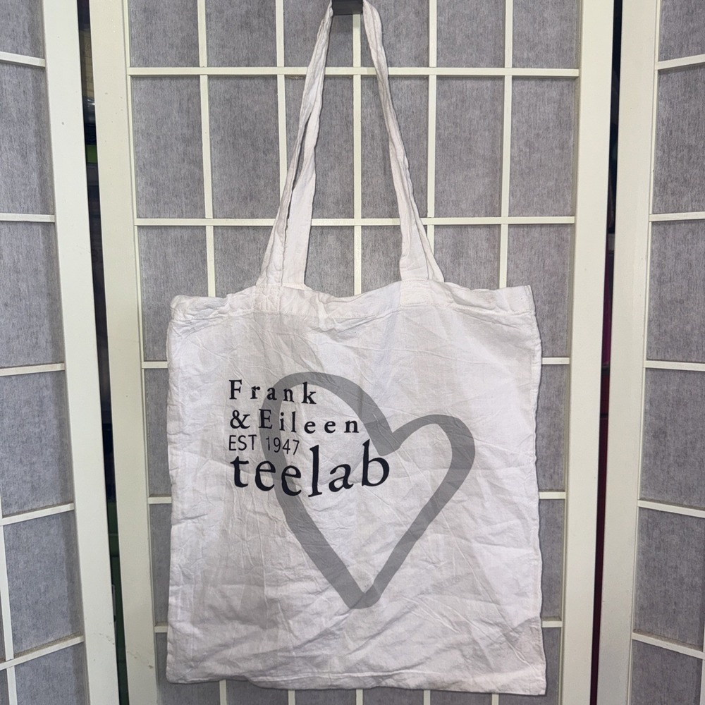 Frank & Eileen TeeLab Organic White Reusable Eco Friendly Packable Tote Bag